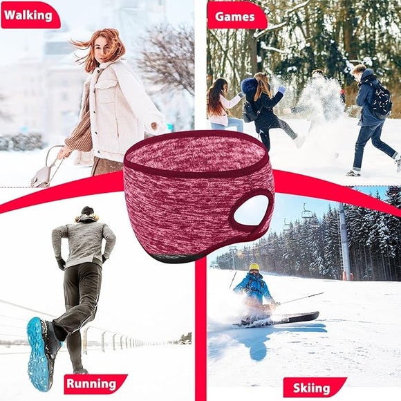 NEW  4 Pieces Ear Warmers Headband for Women, Winter Running Ponytail - Picture 3 of 3